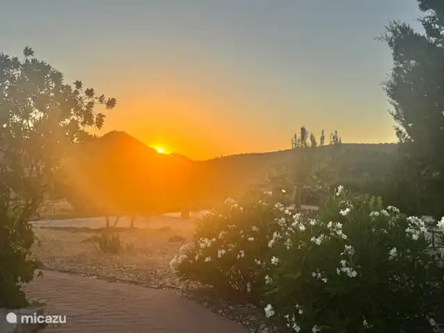 Een van de geweldige sunset momenten op de finca.